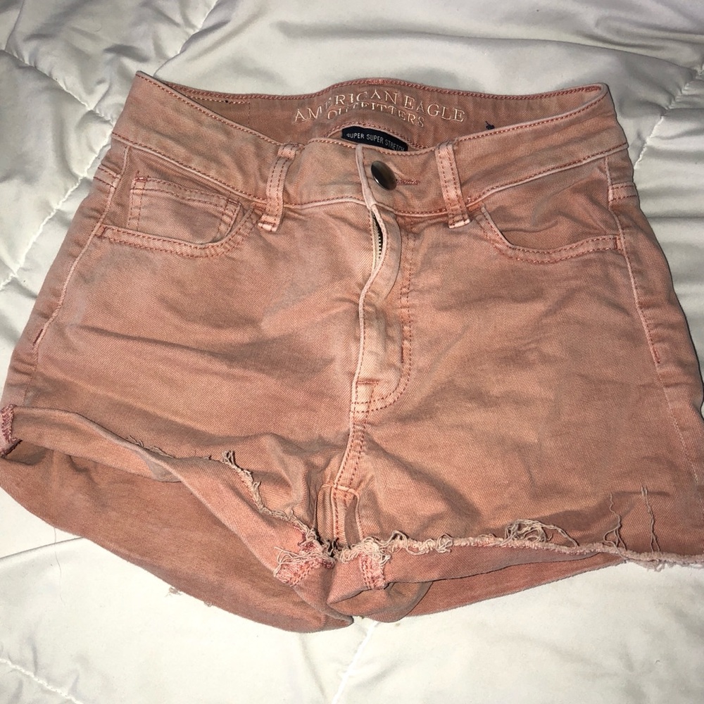 Pink American Eagle High Waisted Shorts